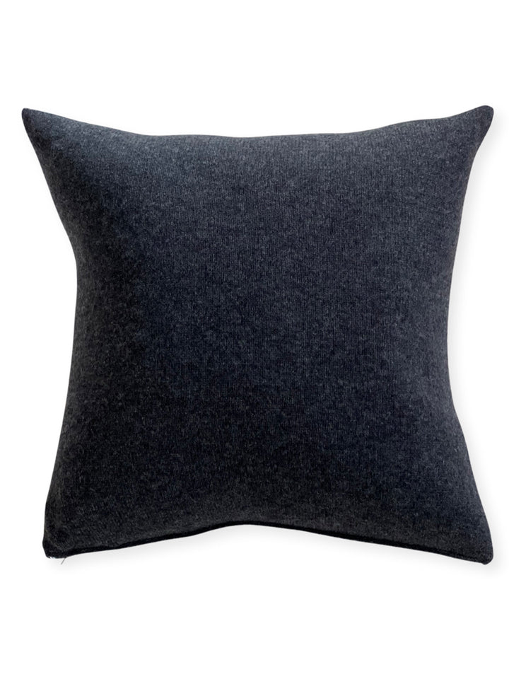 Cashmere Pillow #CHARCOAL/GOLD
