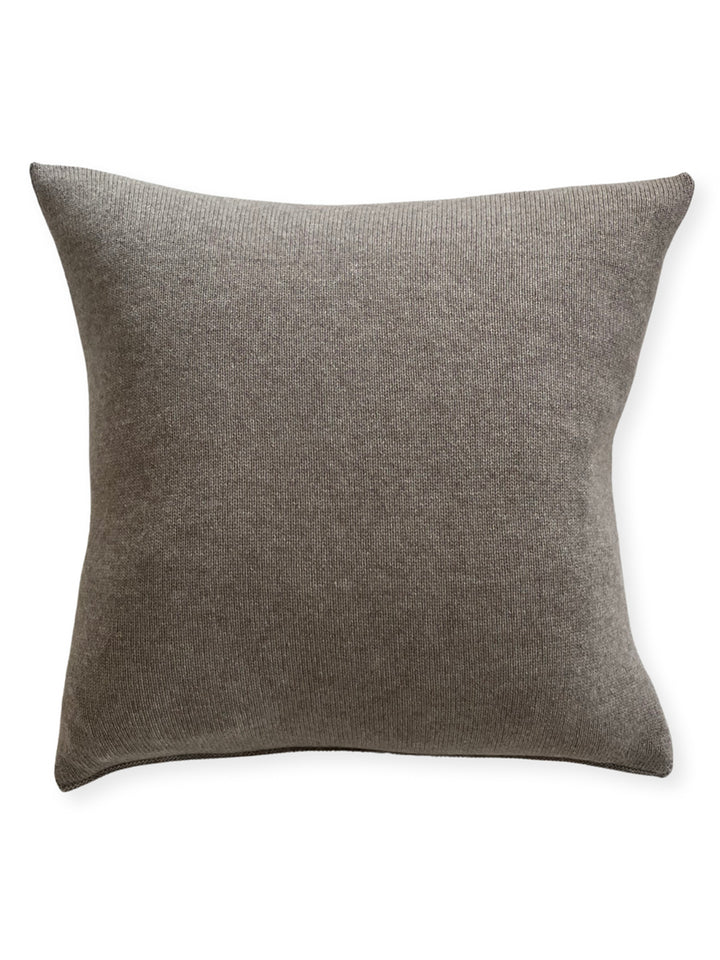 Cashmere Pillow #FAWN/CHARCOAL