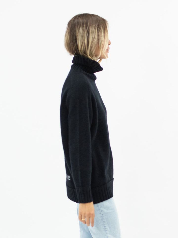 Cashmere Turtleneck #BLACK