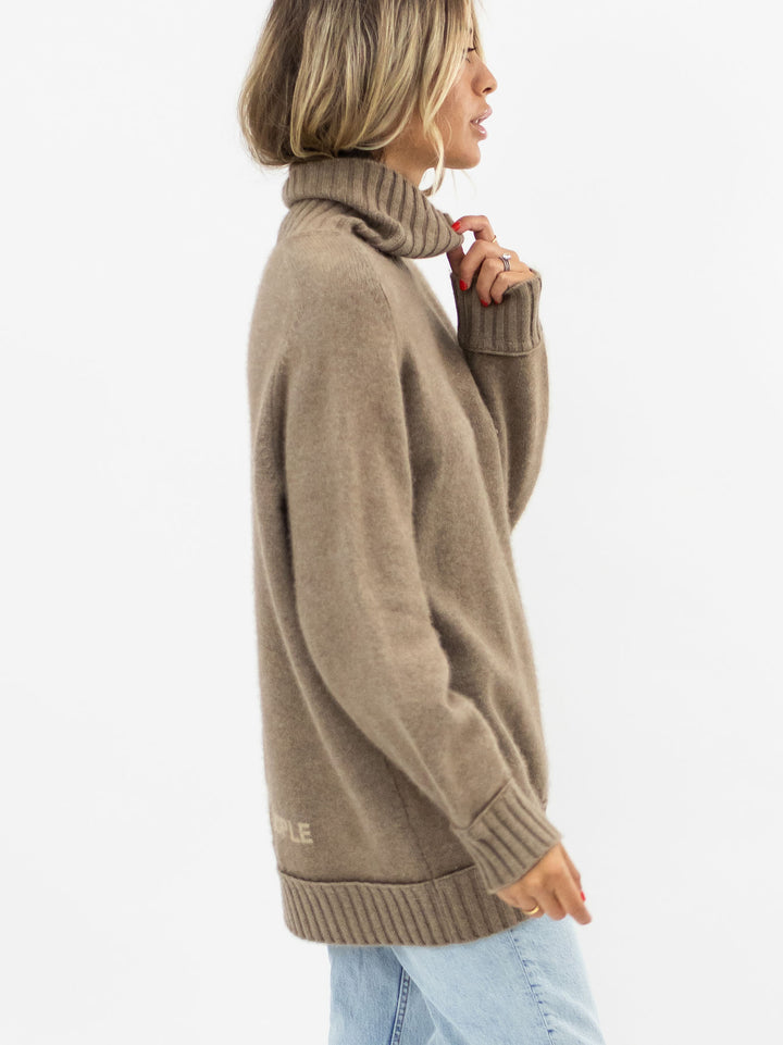 Cashmere Turtleneck #FAWN