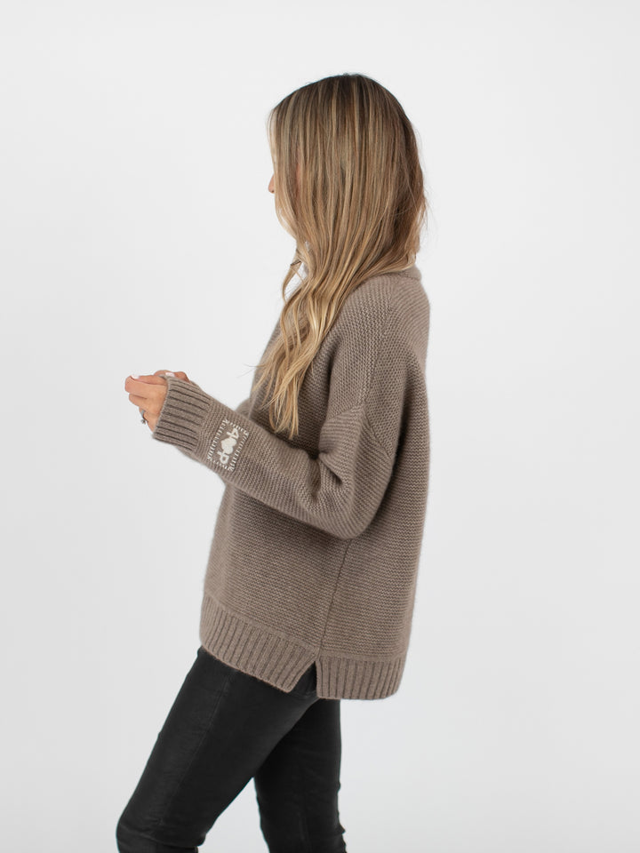 Relaxed Fit Cashmere Turtleneck #FAWN
