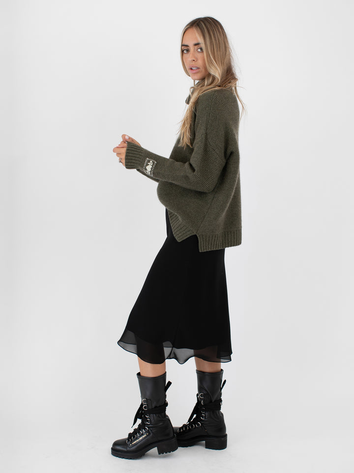 Relaxed Fit Cashmere Turtleneck #MOSS