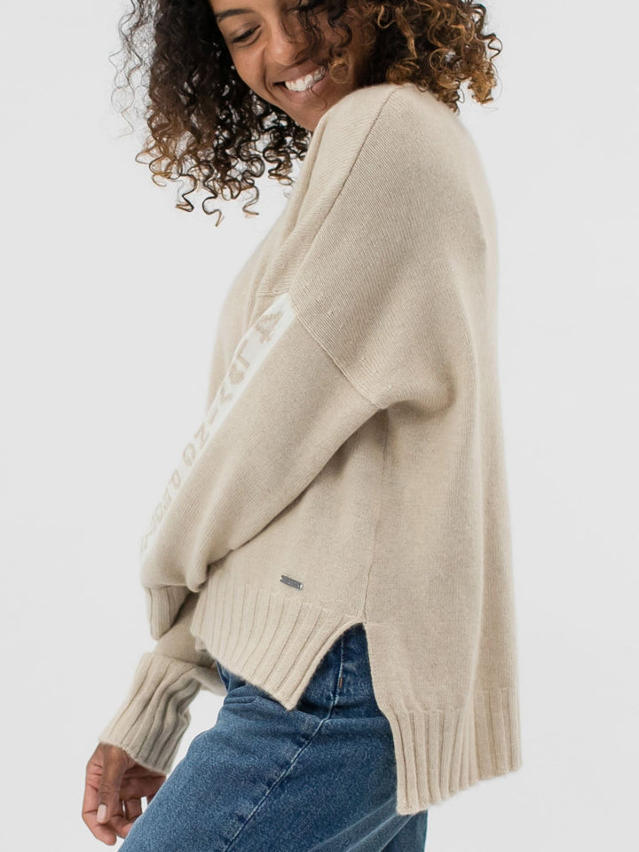 Cashmere Crewneck with High and Low Hem #OAT