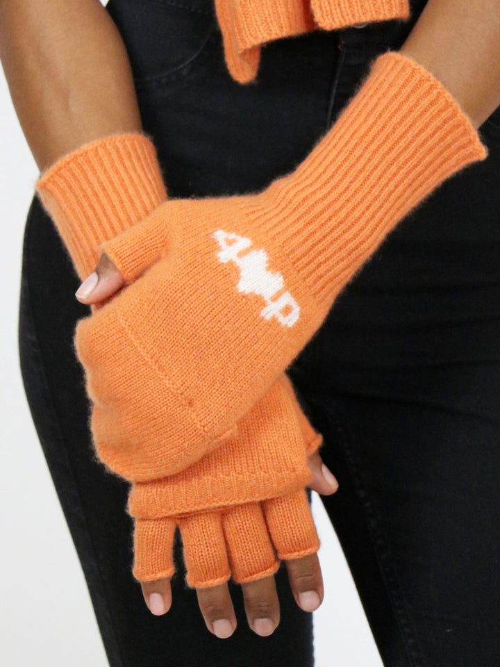 Fingerless Gloves/Mittens in Cashmere #CLEMENTINE