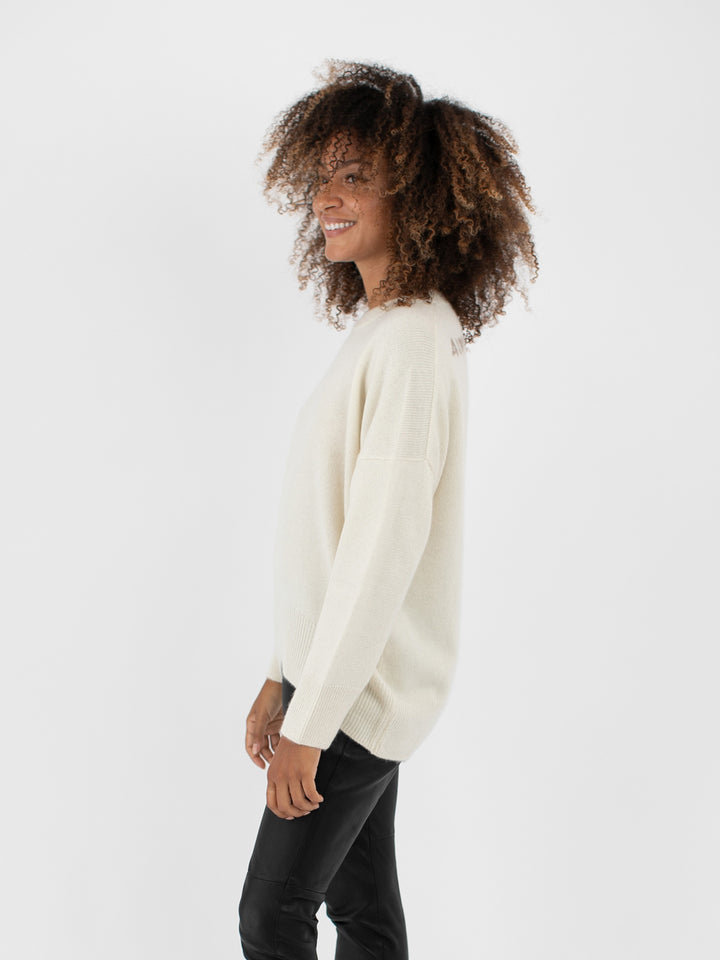 Crewneck Cashmere Sweater #PEARL
