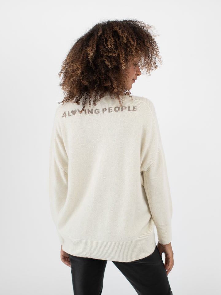Crewneck Cashmere Sweater #PEARL