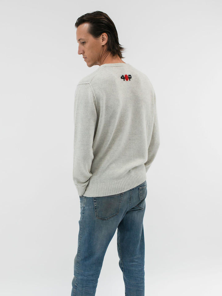 Men Cashmere Crewneck #CLOUD