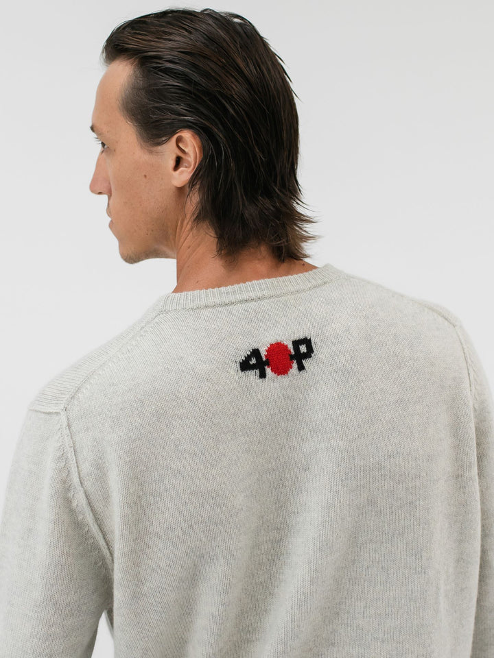 Men Cashmere Crewneck #CLOUD