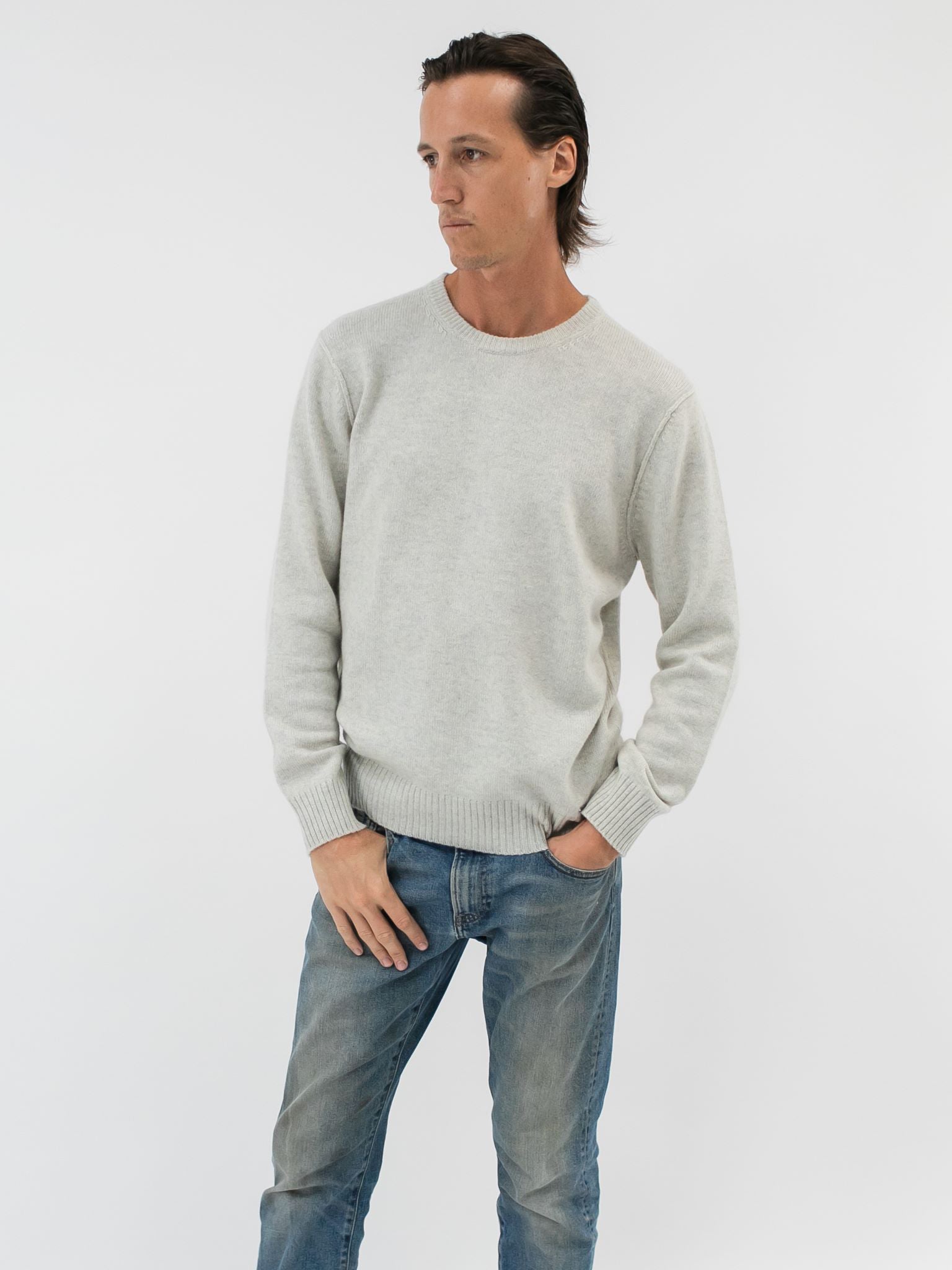 Men Cashmere Crewneck