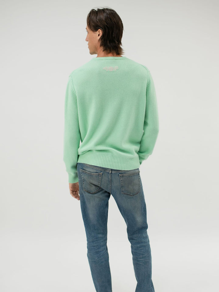 Men Cashmere Crewneck #MINT