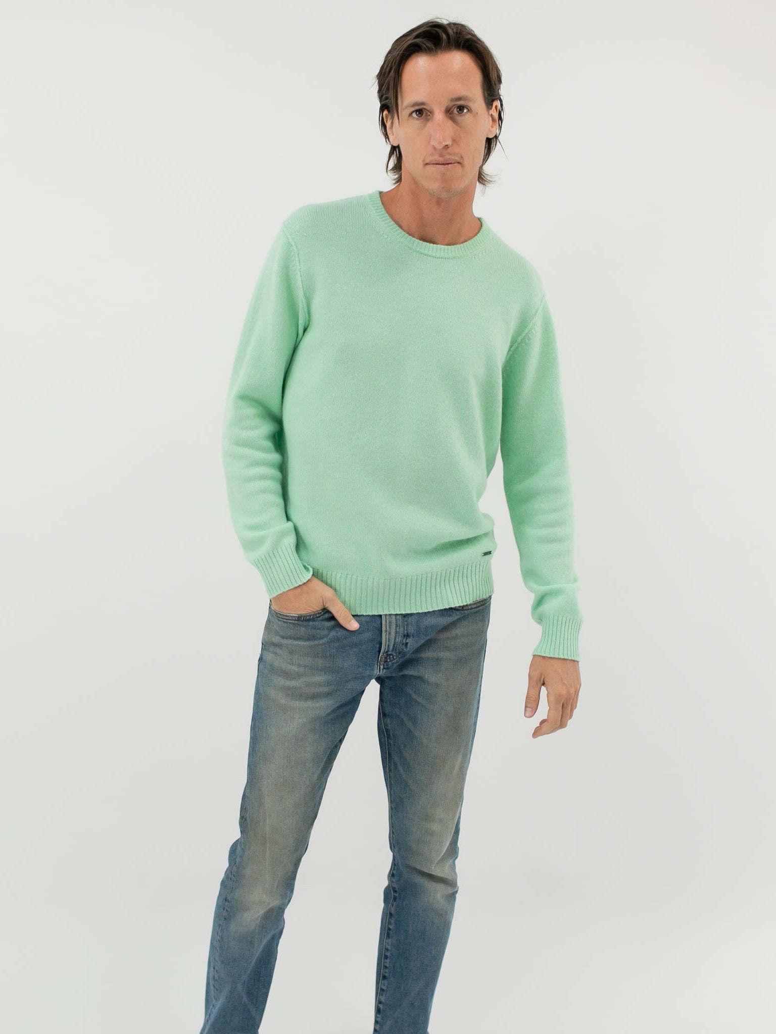 Men Cashmere Crewneck