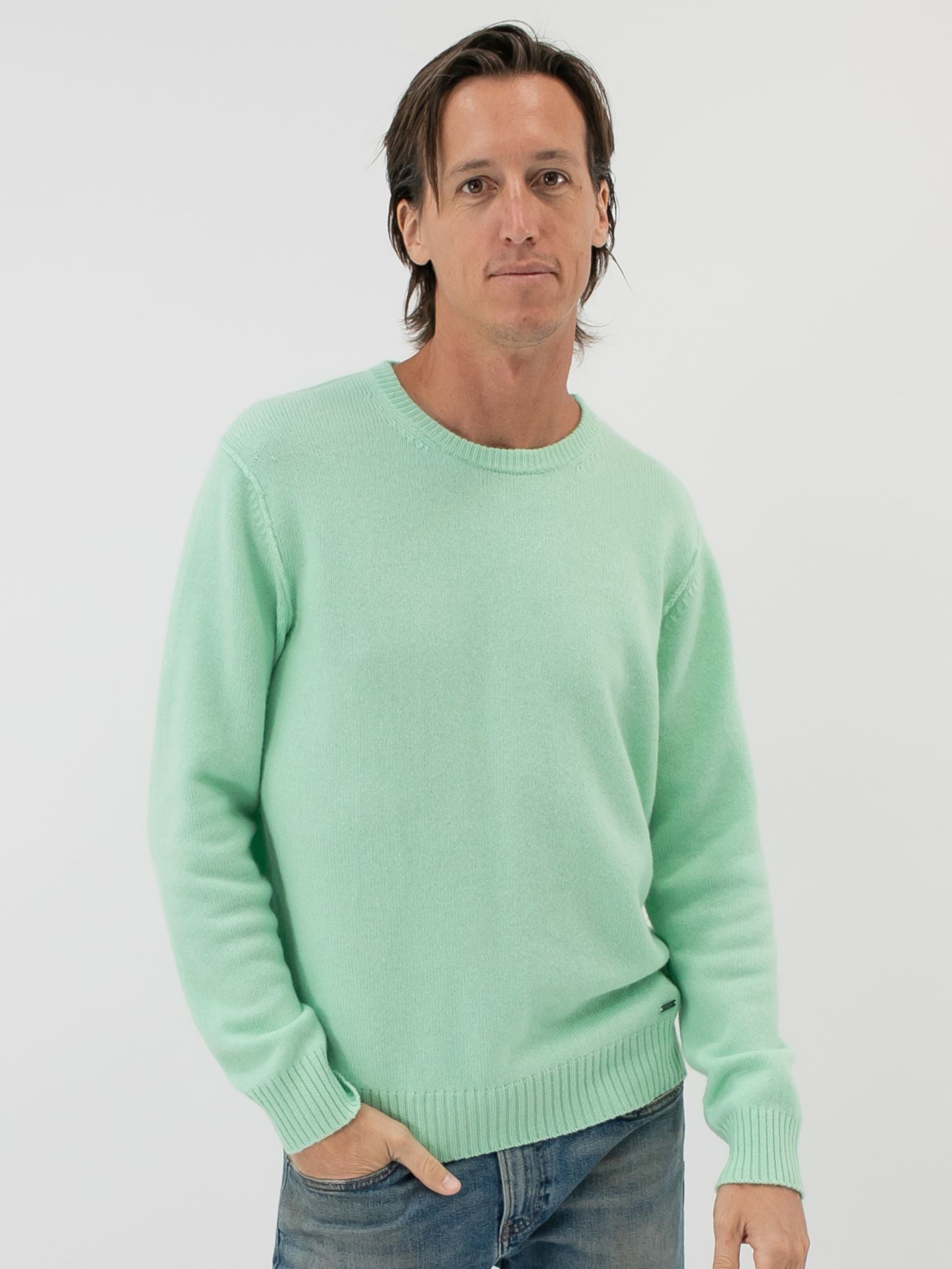 Men Cashmere Crewneck