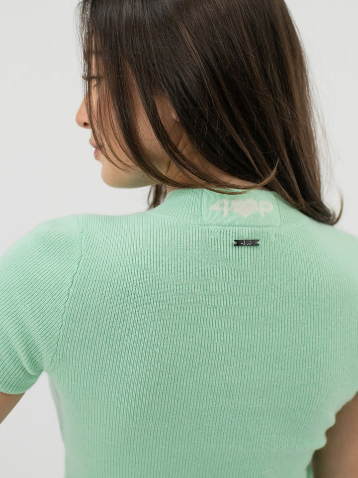 Fitted Cashmere T-Shirt #MINT