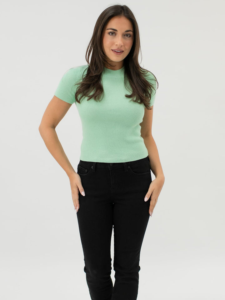 Fitted Cashmere T-Shirt #MINT