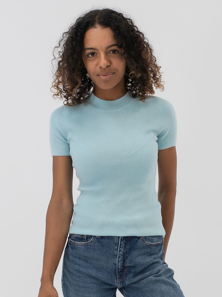 Fitted Cashmere T-Shirt #SKY