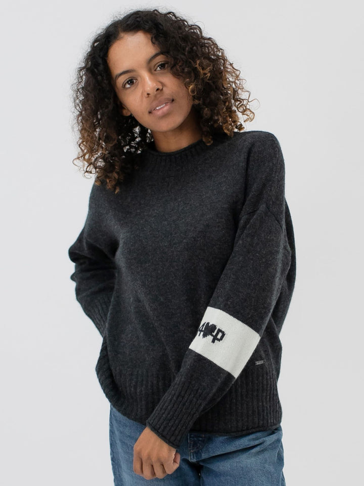 Cashmere Crewneck Sweater #CHARCOAL