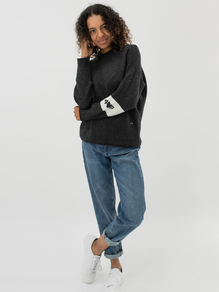 Cashmere Crewneck Sweater #CHARCOAL