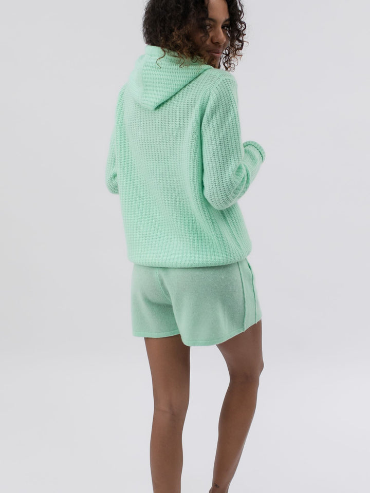 Women Cashmere Hoodie #MINT