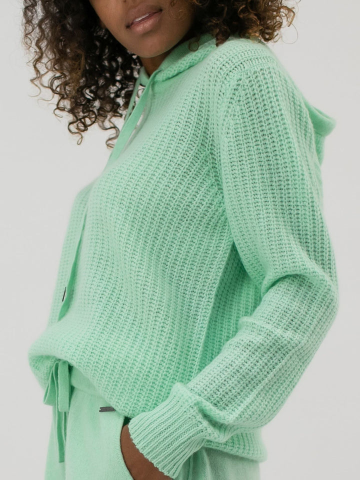 Women Cashmere Hoodie #MINT