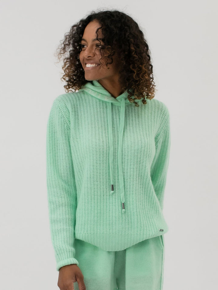 Women Cashmere Hoodie #MINT