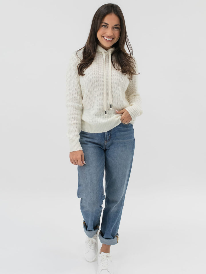 Women Cashmere Hoodie #PEARL