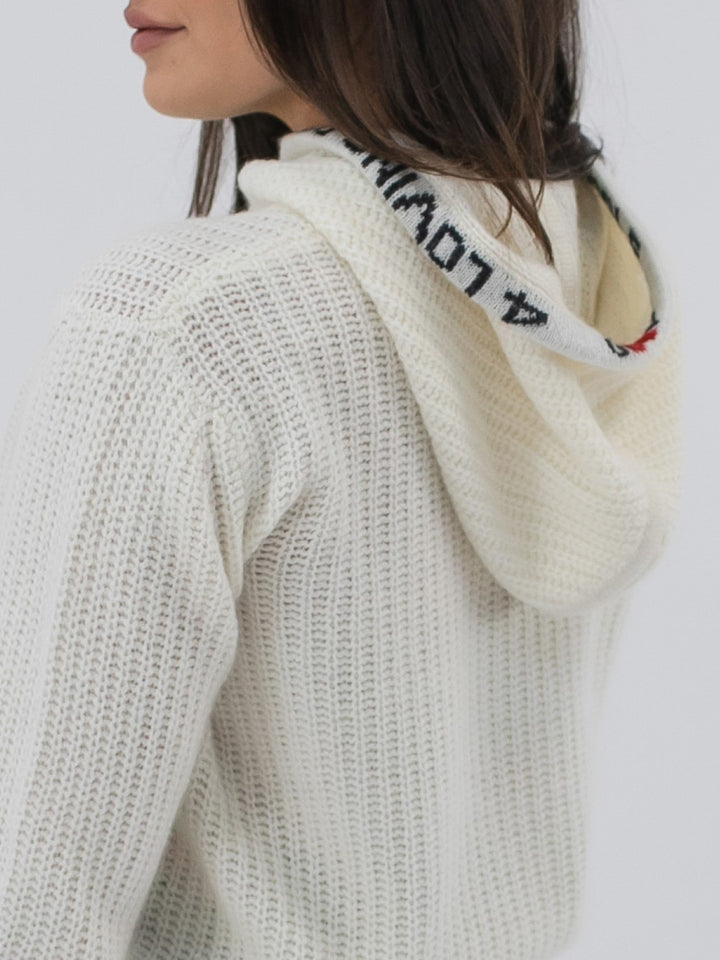 Women Cashmere Hoodie #PEARL
