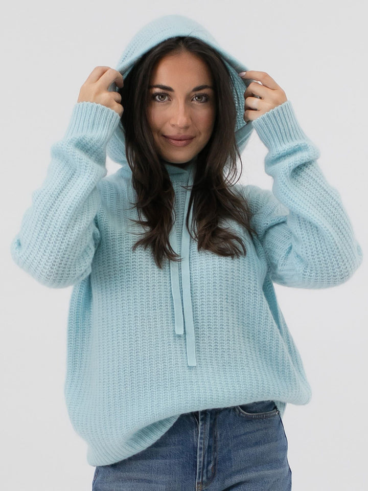 Women Cashmere Hoodie #SKY