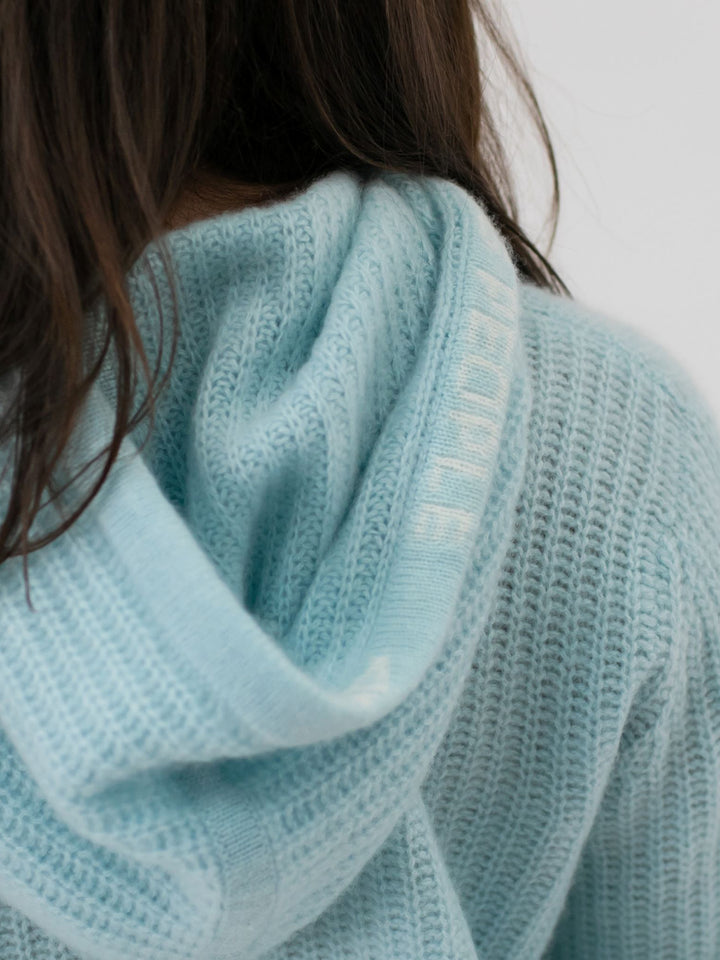 Women Cashmere Hoodie #SKY 
