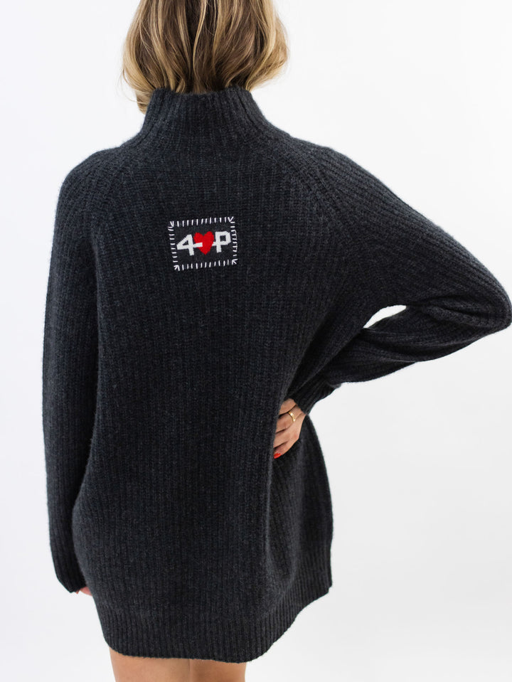 Oversized Cashmere Sweater #CHARCOAL
