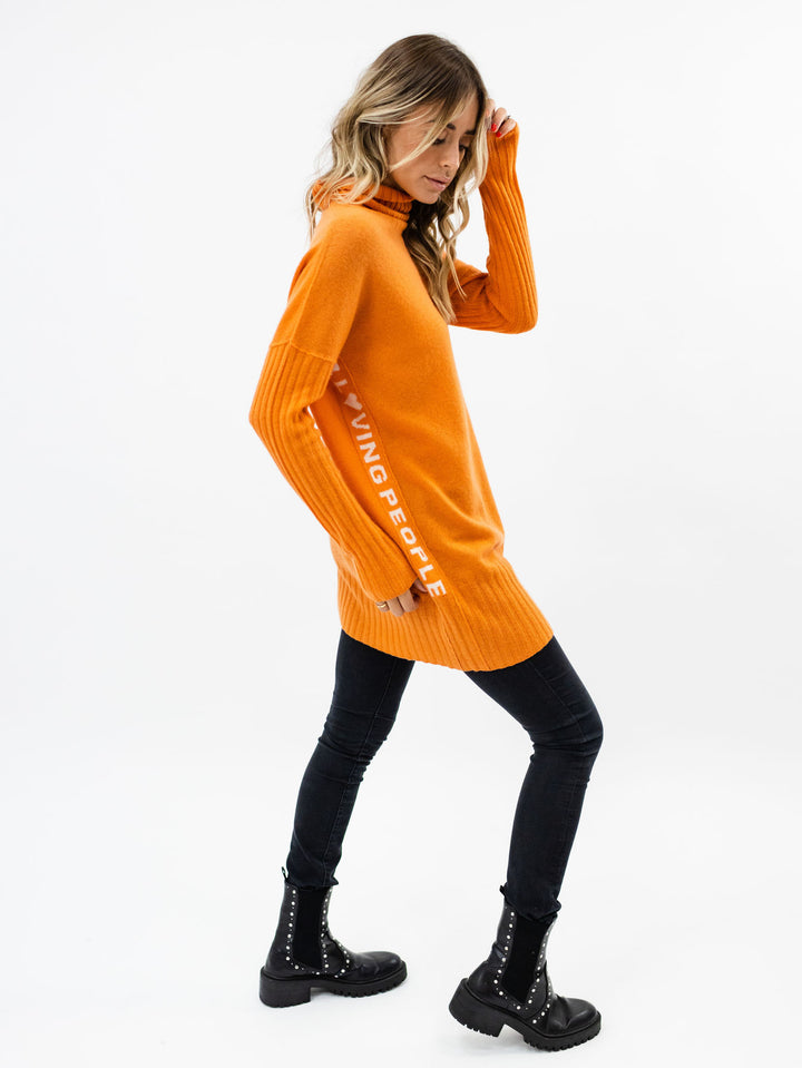 Long Cashmere Turtleneck Sweater #CLEMENTINE