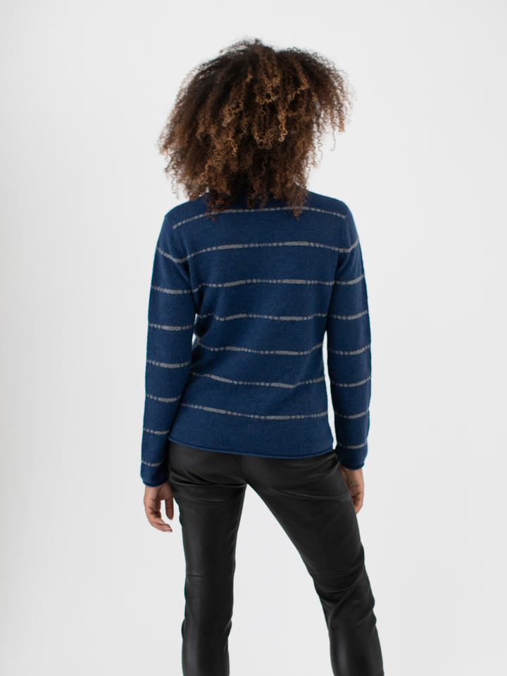 Loose Fit Cashmere Turtleneck #DUTCH BLUE