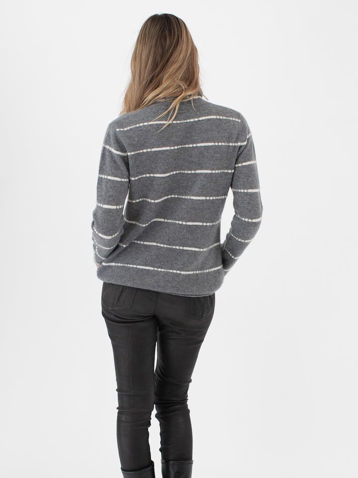 Loose Fit Cashmere Turtleneck #SKY GREY