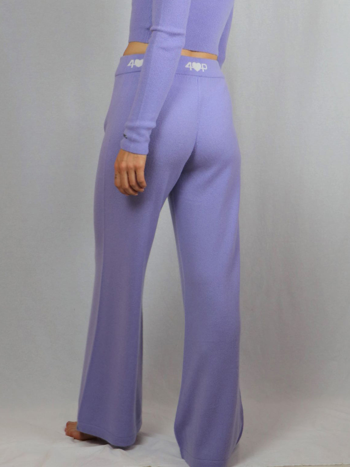 Fluid Wide Legs Cashmere Pants