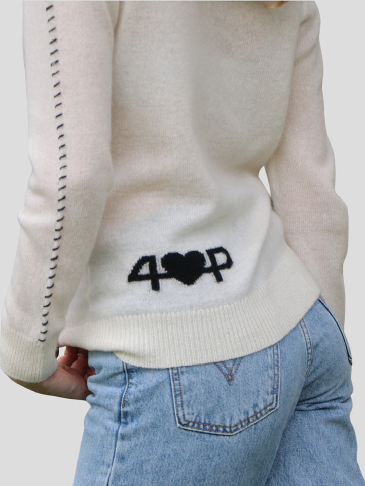 Lightweight Cashmere Hoodie #PEARL