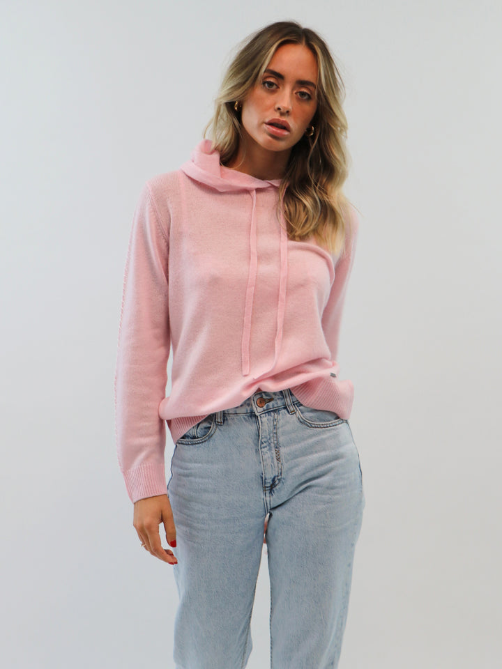Lightweight Cashmere Hoodie #PETAL