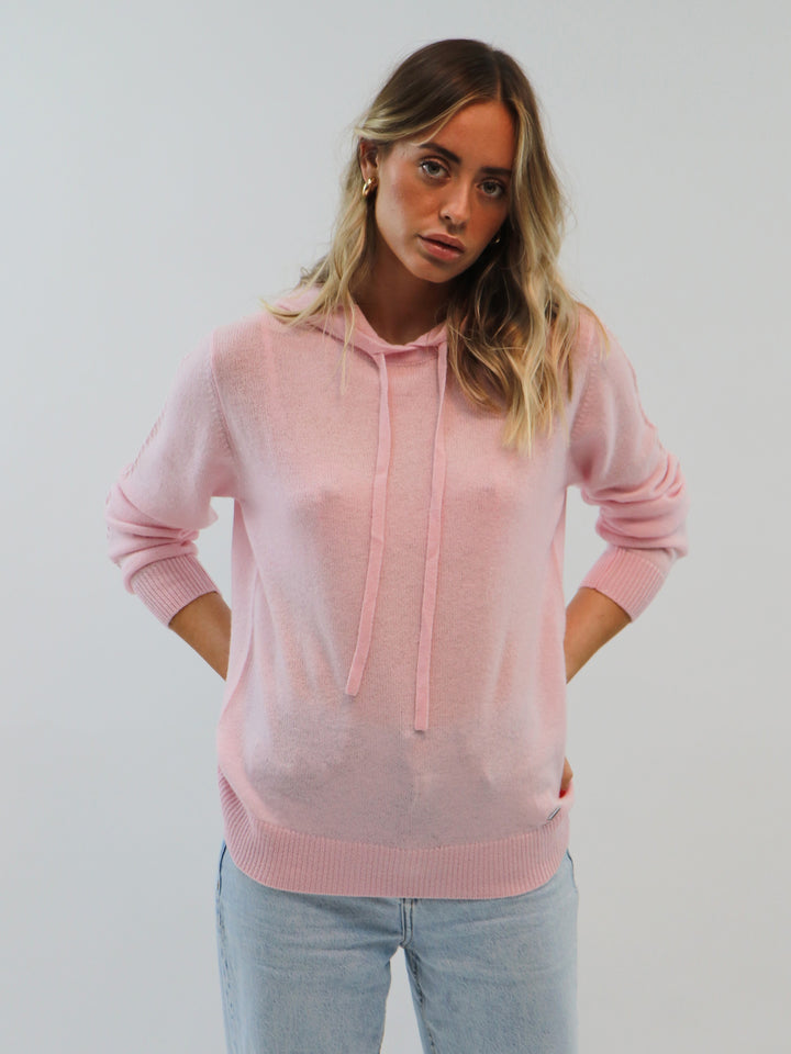 Lightweight Cashmere Hoodie #PETAL