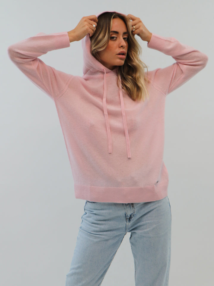 Lightweight Cashmere Hoodie #PETAL