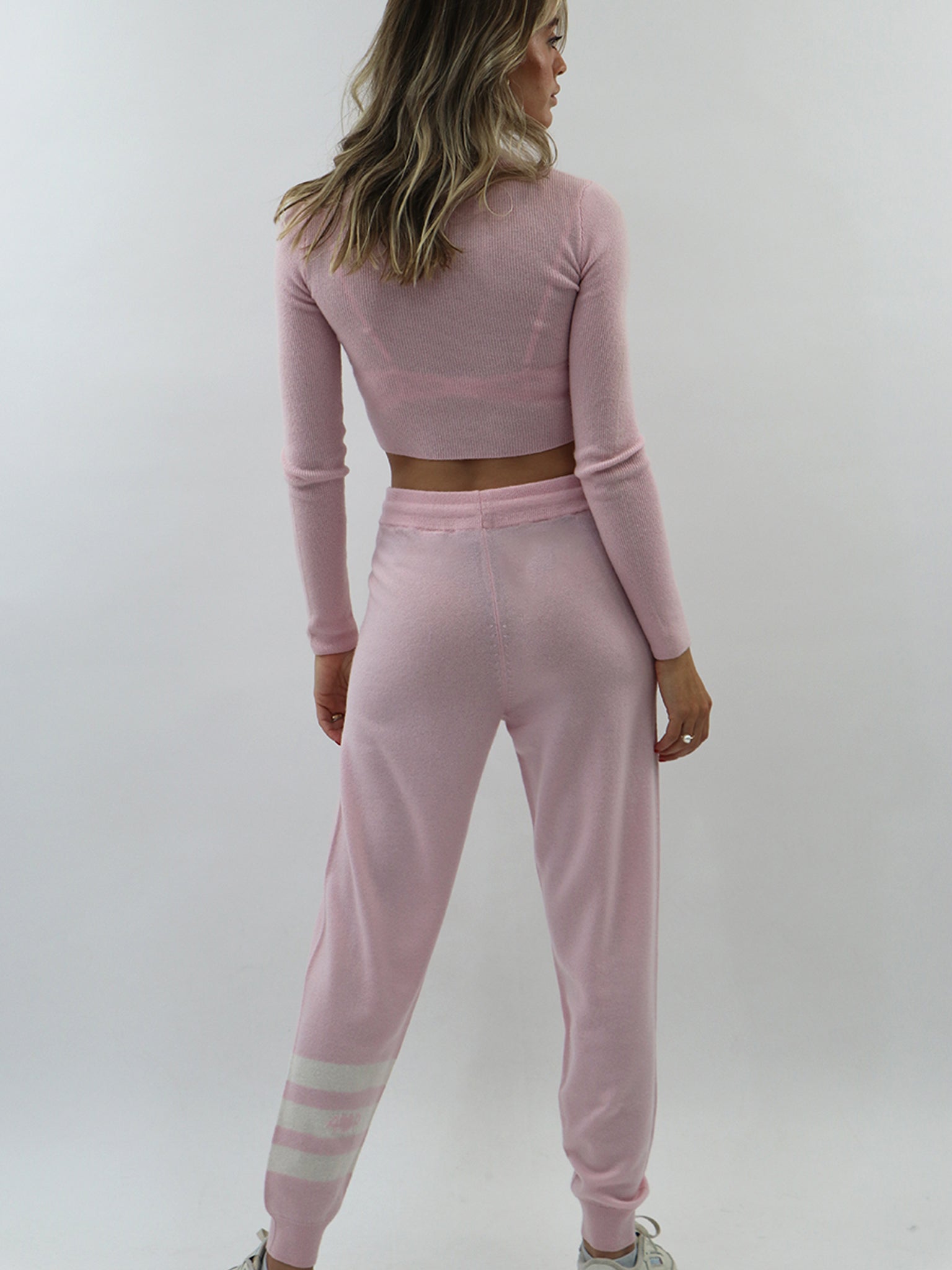 Light Weight Cashmere Women Sweatpants with Drawstring