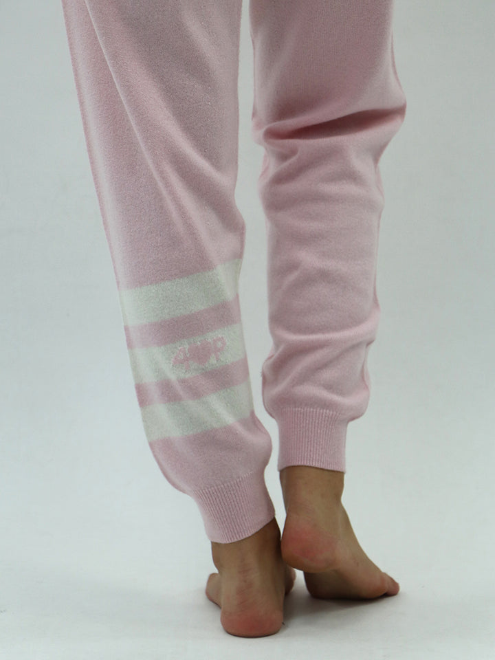 Light Weight Cashmere Women Sweatpants with Drawstring #PETAL