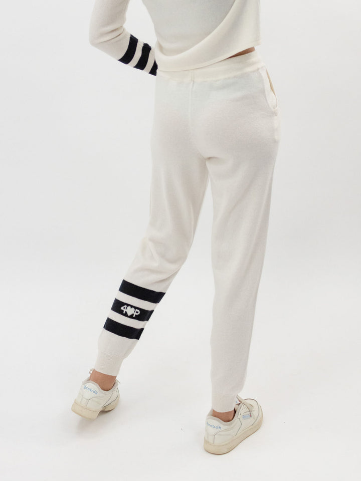Light Weight Cashmere Women Sweatpants with Drawstring #PEARL
