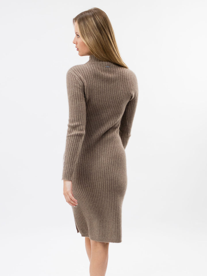 Ribbed Cashmere Dress #FAWN