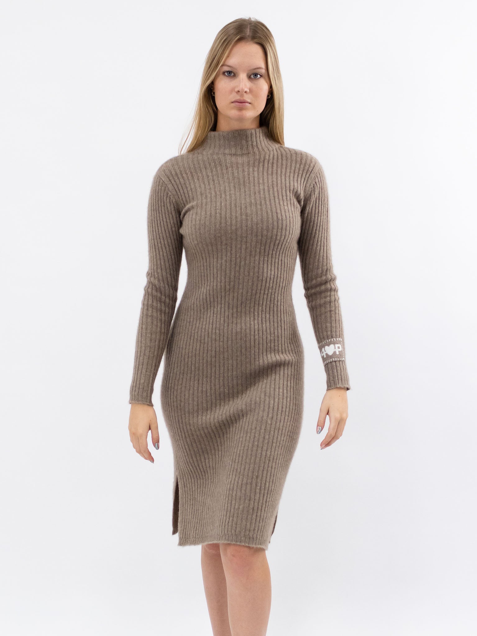 Ribbed Cashmere Dress