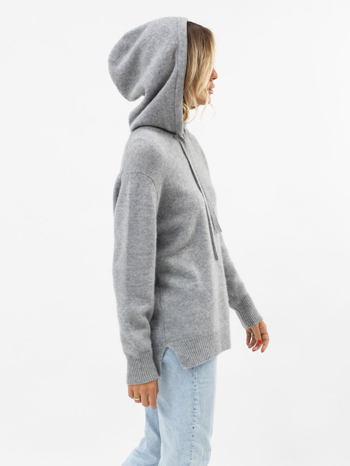 Cashmere Hooded Sweatshirt #SOFT GREY