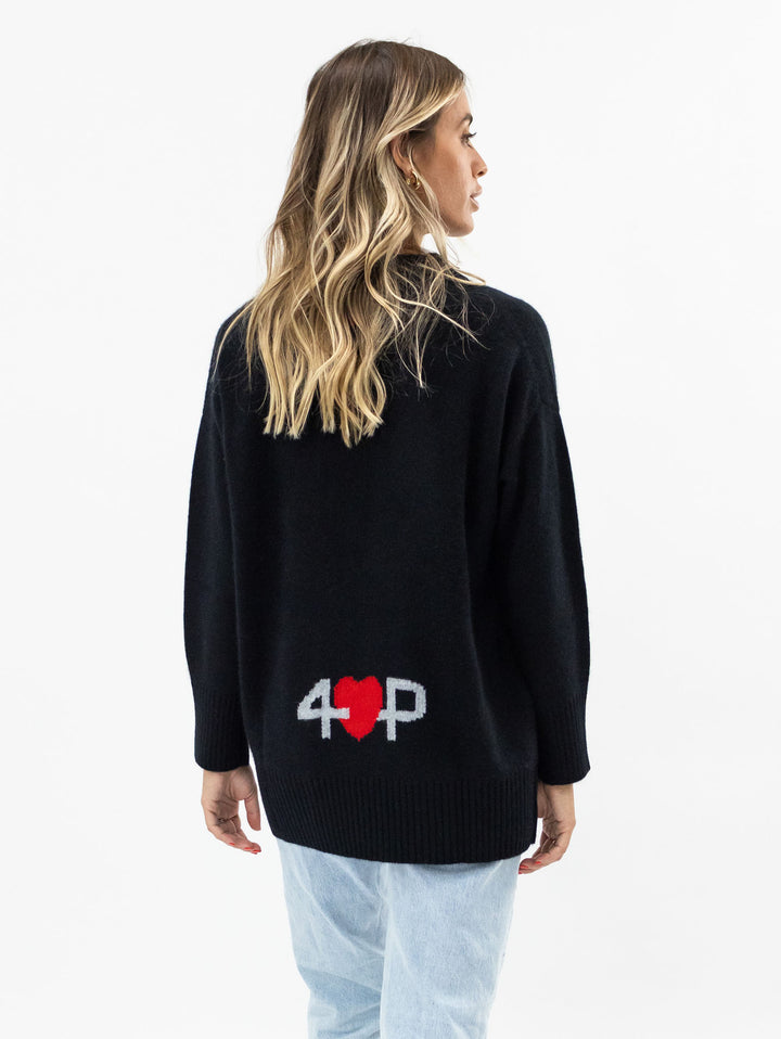 Cashmere Crewneck Sweater #BLACK