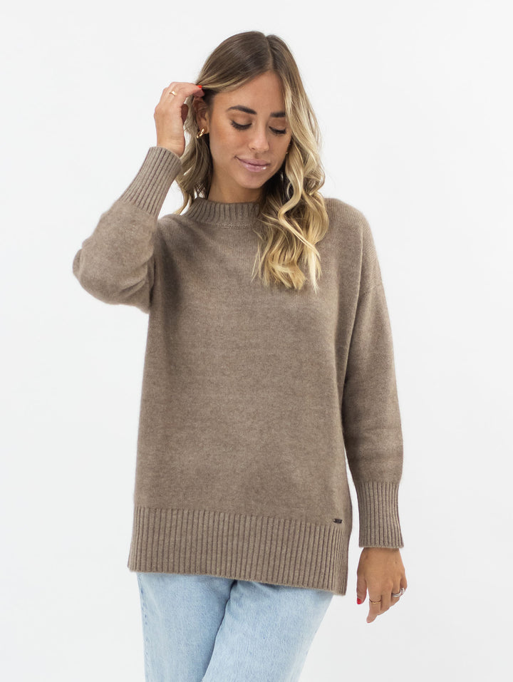 Cashmere Crewneck Sweater #FAWN