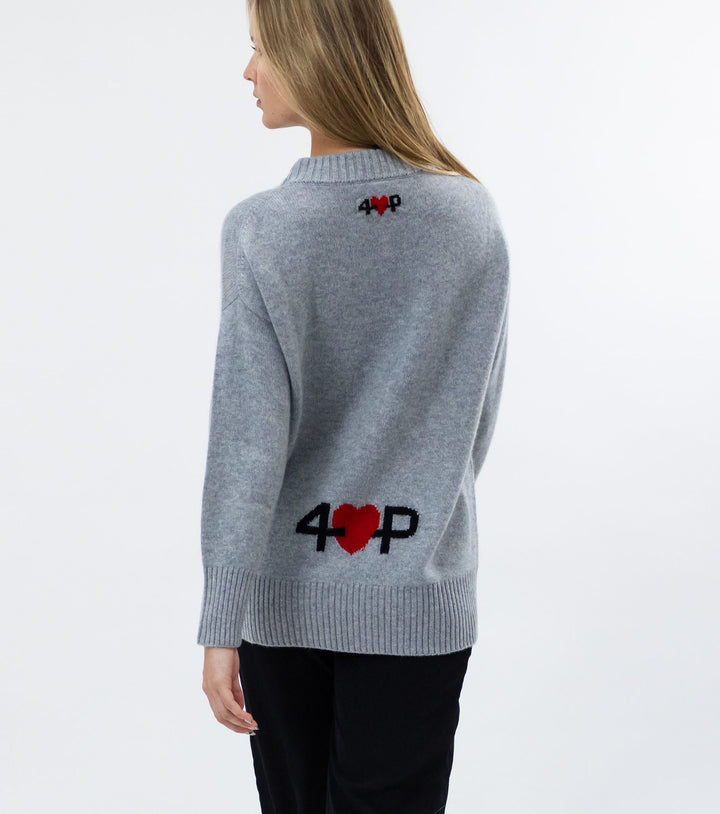 Cashmere Crewneck Sweater #SOFT GREY