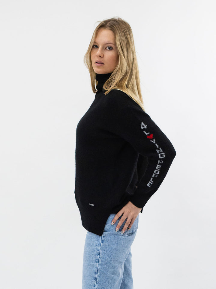 Cashmere Turtleneck #BLACK