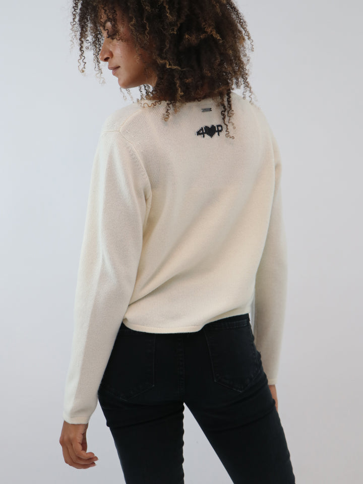 Crop Cardigan Cashmere #PEARL