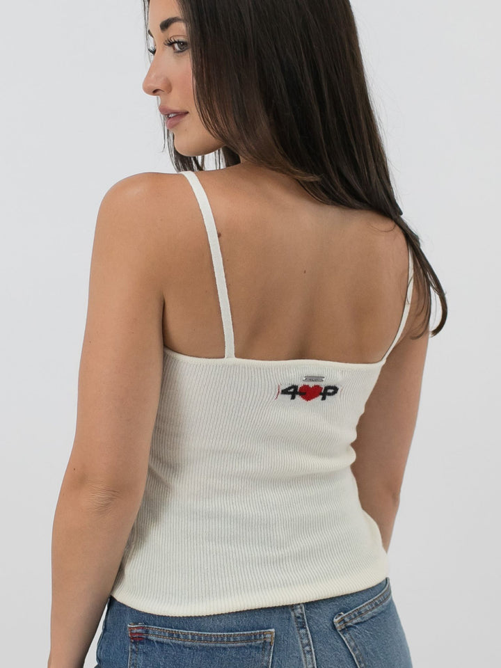 Cashmere Ribbed Top #PEARL